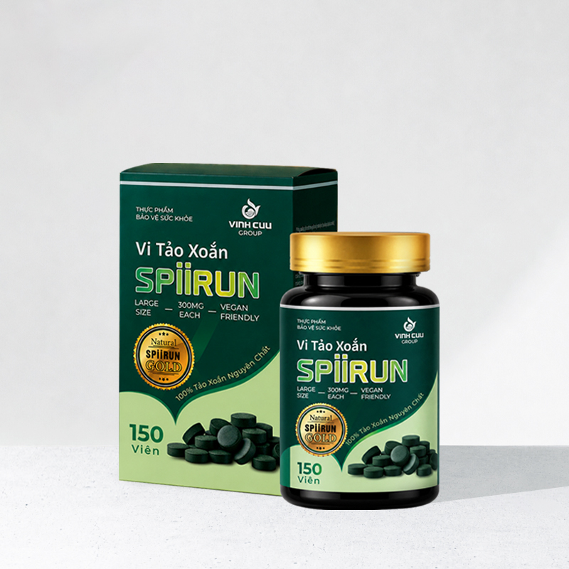 Vi Tảo Xoắn SPiiRUN Gold hộp 150 viên